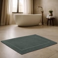 thumbnail image 6 of RIVERSIDE 2 Pack Gray Bath Mats 21x34 Soft and Absorbent Cotton Bathroom Rugs Set, 6 of 8