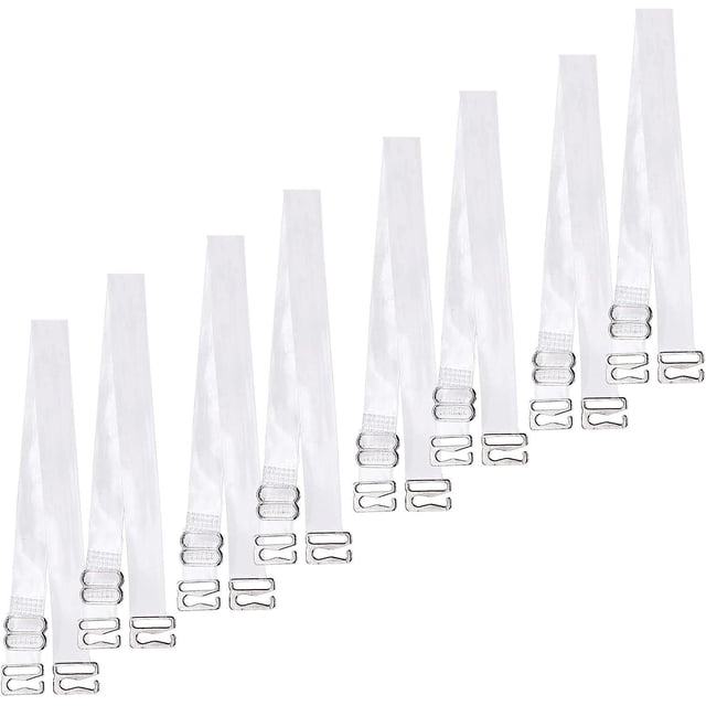 4 Paires De Bretelles De Soutien-gorge Transparentes Invisibles (1,2 Cm), Bretelles De Soutien-gorge Rglables Antidrapantes, Bretelles De Soutien-