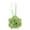 Green, variant on 3.9" Magnetic Rose Curtain Tieback with Magnet, Decorative Rope Holder for Drapes, Bed Canopy & Thin Window Curtains, Elegant Silver Tone Home Decor, Tool Free Wrap & Close, Hot Pink, By Harlik