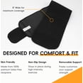 thumbnail image 5 of Vaslanda 8" Waist Trimmer Belt for Men & Women Adjustable Sweat Band Waist Trainer Breathable Mesh for Training & Workouts, 5 of 5