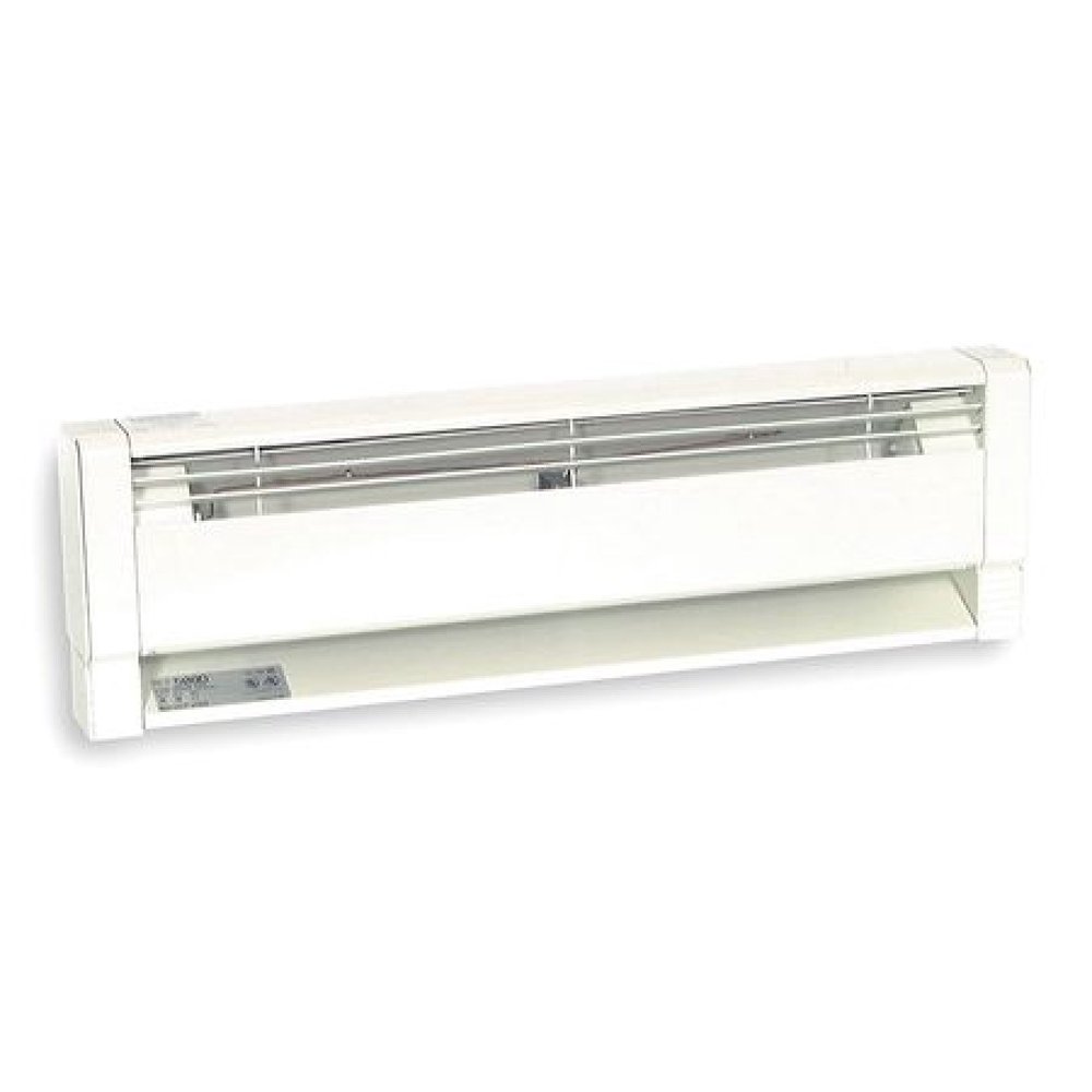 DAYTON 3UG30 28" Hydronic Electric Baseboard Heater, White, 375/500W