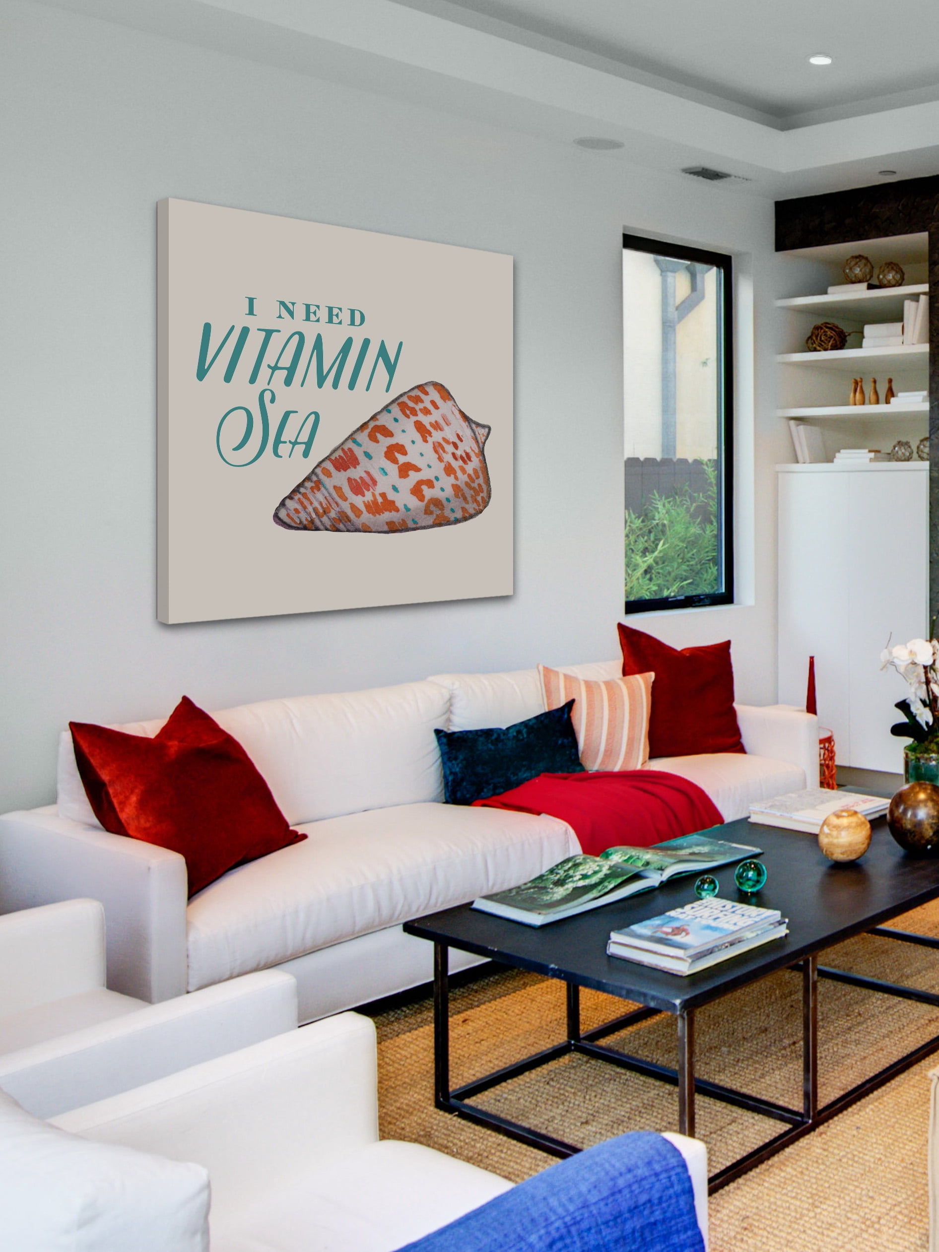 "Vitamin Sea" Painting Print on Wrapped Canvas