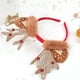 thumbnail image 4 of Diadema navideña CHAO para niños con astas montadas en ladrillos y hebilla de peluche, 4 of 5
