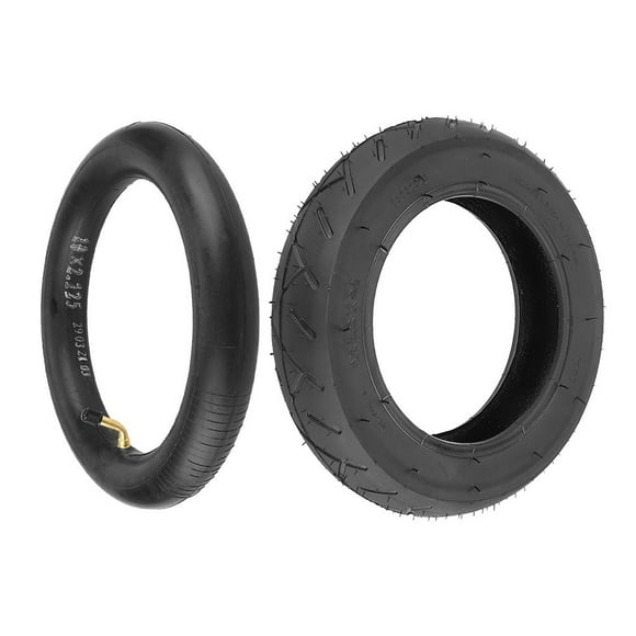 MYG 10x2.125 Tire and Inner Tube with 0° Valve Stem Compatible with Self Balancing Scooter, Smart Electric Bike, Bicycle, Tricycle, Stroller Replacement Wheels for 10-inch Tires with 6-inch Rims