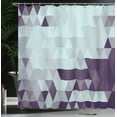 thumbnail image 3 of Ambesonne Geometric Shower Curtain, Abstract Triangle Pattern, 69"Wx84"L, Pale Seafoam, 3 of 4