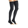 thumbnail image 4 of Jobst Opaque Open Toe Maternity Thigh Highs w/Top Band - 15-20 mmHg Navy X-Large, 4 of 4