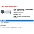thumbnail image 2 of Brake Master Cylinder - Compatible with 2007 - 2008 Honda Fit, 2 of 2