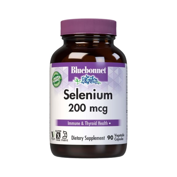 Bluebonnet Selenium 200mcg (L-selenomethionine) Antioxidant Amino Acid Complex - 90 Count