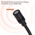 thumbnail image 3 of Graflsoa Microphone Compact USB Mini avec Son Omnidirectionnel 360°, Design Pliable pour PC, Ordinateur Portable et Réunions en Ligne - Noir, 3 of 6
