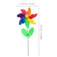 thumbnail image 2 of EeaseMX 12 piezas de molinillos de viento de arcoíris para jardín infantil, decoración de jardín, 2 of 7