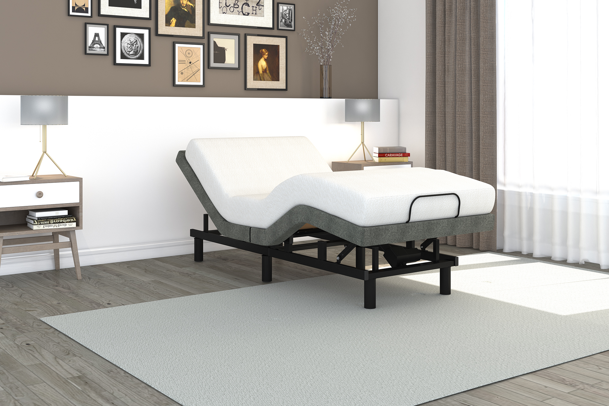Signature Sleep Gold Power Adjustable Upholstered Bed Base/Foundation