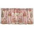 thumbnail image 7 of Yayeee Kitchen Curtains Set of 2 Light Filtering 57"x24" Over Sink Window Panels, Beige Gingerbread Houses, 7 of 7