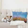 thumbnail image 4 of Ambesonne Floral Throw Pillow Cover 2 Pack, Abstract Sky Dreamy Flowers, 16", Deep Sky Blue Multicolor, 4 of 7