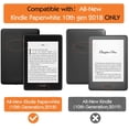 thumbnail image 2 of Étui Compatible avec Kindle Paperwhite (10e Génération, Sorties 2018), Coque Intelligente la Plus Légère avec Réveil/sommeil Automatique pour Amazon Kindle Paperwhite 2018 - Noir, 2 of 8
