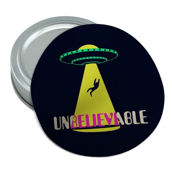 Unbelievable Alien Believe UFO Flying Saucer Round Rubber Non-Slip Jar Gripper Lid Opener