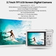 thumbnail image 4 of Vlogging Camera, Cámarae Digital HD 1080p 2.7 Pulgadas Tft LCD Pantalla Anthate Shake Finever para Viajar, 4 of 7