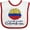 White and Red, variant on Inktastic I'm So Cute, I Must Be Colombian Sunflower Boys or Girls Baby Bib