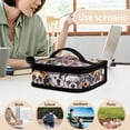 thumbnail image 5 of KUIFORTI Dog Print Women Lunch Box Insulated Lunch Bag Food Container Storage Bag Zipper School Lunch Pouch with Pocket, 5 of 7