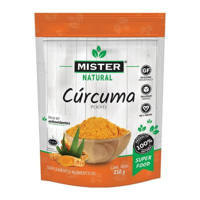 Suplemento alimenticio Mister Natural cúrcuma en polvo 250 g