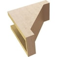 thumbnail image 6 of 5"W x 10"D x 10"H Classic Burlington Rough Cedar Woodgrain TimberThane Corbel, Primed Tan, 6 of 6