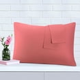 thumbnail image 3 of Unique Bargains 6 Piece Breathable Egyptian Cotton Pillow Case Cover Coral Color King+, 3 of 8