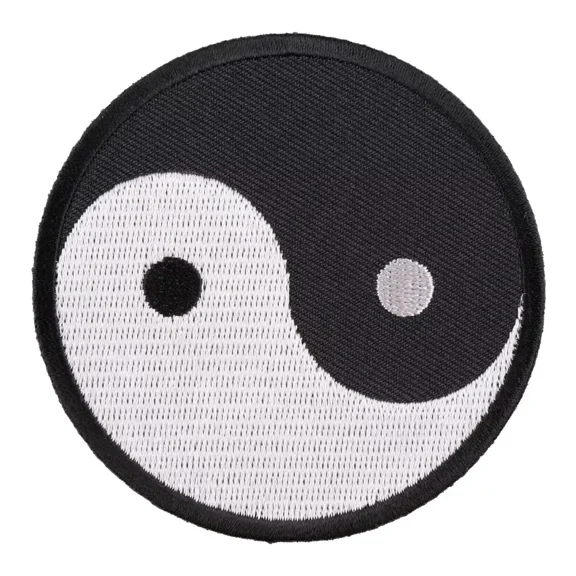 Yin-Yang Black & White Patch, Biker Patches