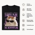 thumbnail image 6 of Tummy Ache Survivor Funny Cat Graphic T-Shirt, Unisex Classic Fit, 6 of 9