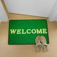 thumbnail image 4 of Coolnut Doormat Yellow Welcome on Green Lightweight Non Slip Indoor Outdoor Entryway Rugs Floor Mat for Bathroom Kitchen Entrance 31x20in, 4 of 6