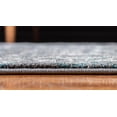thumbnail image 6 of Unique Loom Kumla Aurora Rug Gray/Blue 8' Round Border Traditional Perfect For Dining Room Entryway Bed Room, 6 of 7
