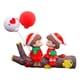 thumbnail image 1 of LUVCLS Figuras de pareja de dibujos animados navideños, adorno para el interior del coche, regalo para el salpicadero R8, 1 of 7