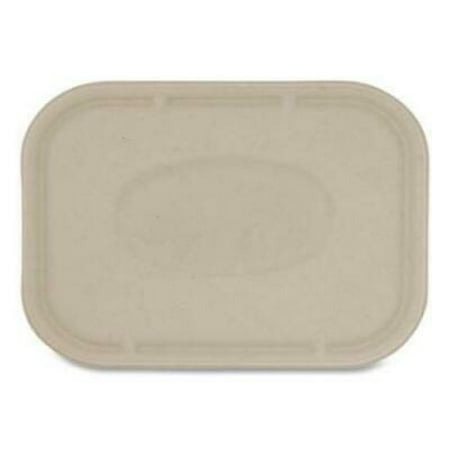 

World Centric Fiber Lids for Fiber Containers 7.8 x 10.1 x 0.5 Natural 400/Carton (TRLSC10LF)
