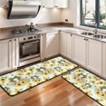thumbnail image 3 of Cow and Sunflower Print Anti Fatigue Kitchen Rugs Set Of 2, Non Slip Washable Decorative Floor Mats for Sink Laundry and Home Use, 17"x47", 3 of 5
