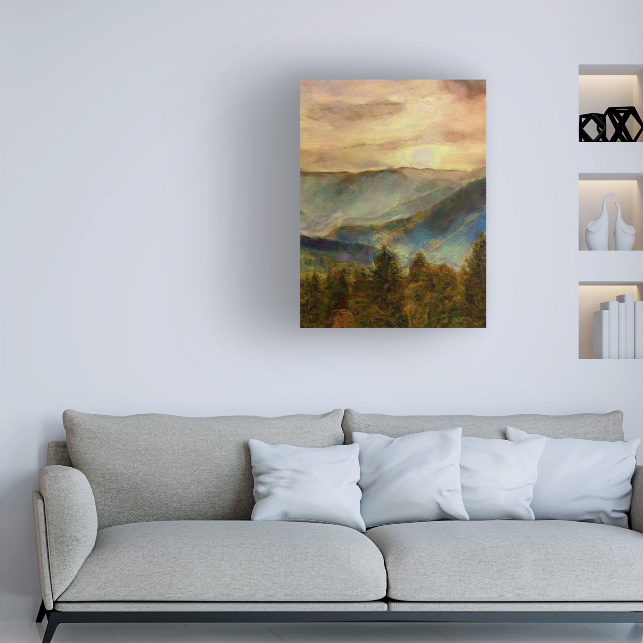 Trademark Fine Art Alonzo Saunders  Into the Valley II Canvas Wall Art