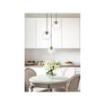 thumbnail image 2 of Living District Baxter 18 Inch Flush Mount Clear Shade in Satin Gold, 2 of 10