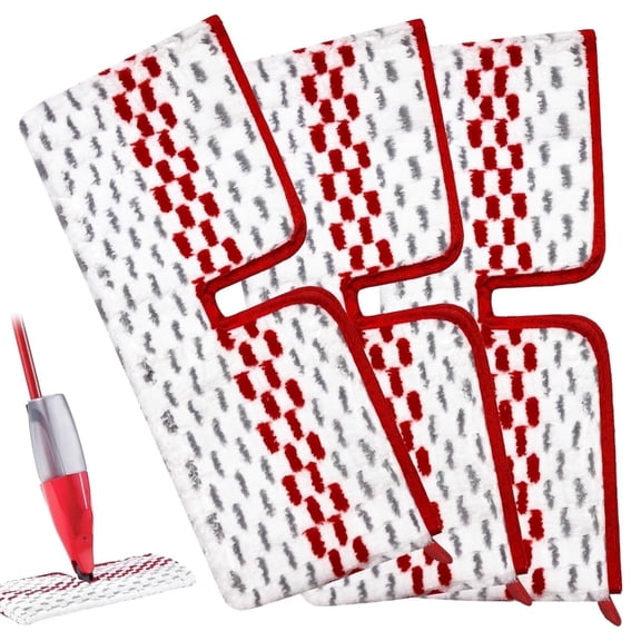 3 Pack Microfiber Spray Mop Pads Compatible with Promist MAX Reusable Spray Mop Refills for Ocedar ProMist Dust Mop,Dual-Action Washable Flip Mop Pads Replacement for Dry Wet Floor Cleaning