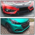 thumbnail image 3 of Spec-D Tuning Universal Matte Black Front Bumper Lip Spoiler Splitter Body Kit 3PC, 3 of 7