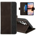 thumbnail image 1 of Allytech Wallet Case for Samsung Galaxy S22 Ultra 5G 2022, Magnetic Closure Flip PU Leather Case with RFID Block Card Slots Viewing Stand Shockproof Case for Galaxy S22 Ultra 6.8" 2022, Coffee, 1 of 6