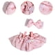 thumbnail image 4 of Figura de peluche, mono, falda, tirantes, disfraces de moda, ropa, juego de simulación Rosa, 4 of 7