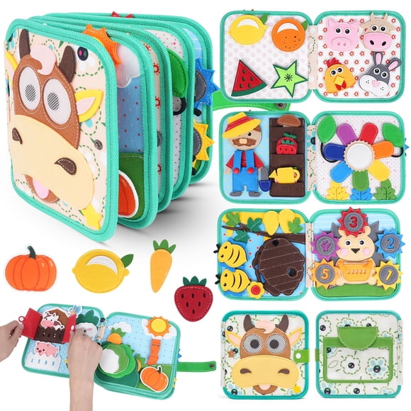 Montessori Busy Book Cobelae para niños pequeños de 1 a 3 años