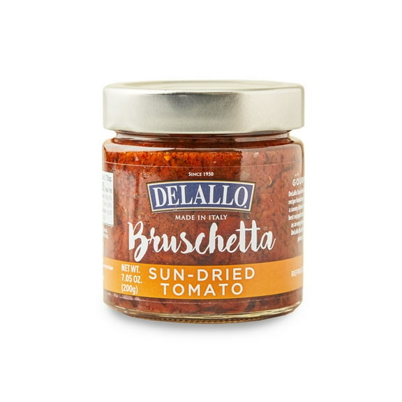 (Pack of 6), Delallo Sun-Dried Tomato Bruschetta, 7.05 oz