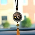 thumbnail image 2 of Chinese Tai Chi Bagua Car Pendant Rearview Mirror Hanging Ornament Yin Yang Amulet Vehicle Interior Decoration for New Car, 2 of 6