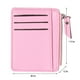 thumbnail image 5 of Monedero de cuero retro para mujer con cremallera Patrón de litchi Tarjetero para hombre (rosa), 5 of 7