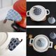 thumbnail image 5 of Heat Resistant Pot Holders for Kitchen, Mini Oven Mitts Set, Cotton Potholders for Cooking and Baking (Light Blue/Dark Blue), 5 of 5