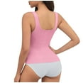 thumbnail image 4 of BLTIBY Women's Shapewear Tank Top Shaping Camisole U Neck Tops Tummy Control Vest Seamless Slimming Sleeveless Shaper Pink S, 4 of 6