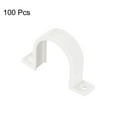thumbnail image 3 of Uxcell Pipe Straps, 100 Pack 1.26" Conduit Clamp Clip Two Hole Plastic Straps, 3 of 5