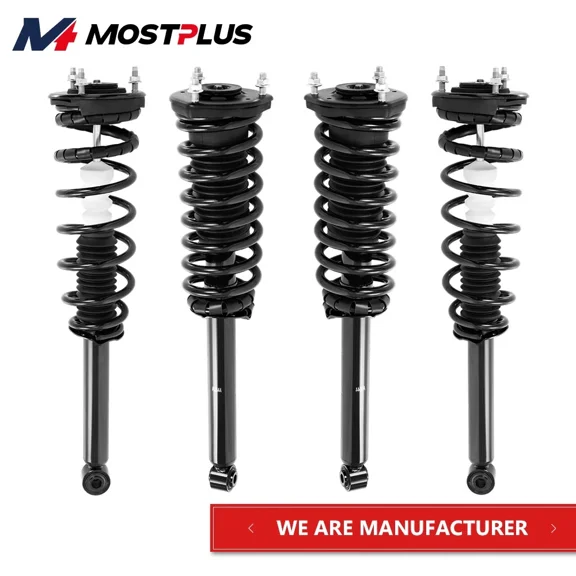 MOSTPLUS 4X Front Rear Complete Shocks Struts Assembly for 2001-2006 Lexus LS430 4.3L