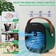 thumbnail image 5 of Aire acondicionado portátil: enfriador de aire personal recargable de 5200 mAh con 3 velocidades de duración de 5 a 10 horas, mini ventilador de aire acondicionado silencioso, ventilador de escritorio, 5 of 5
