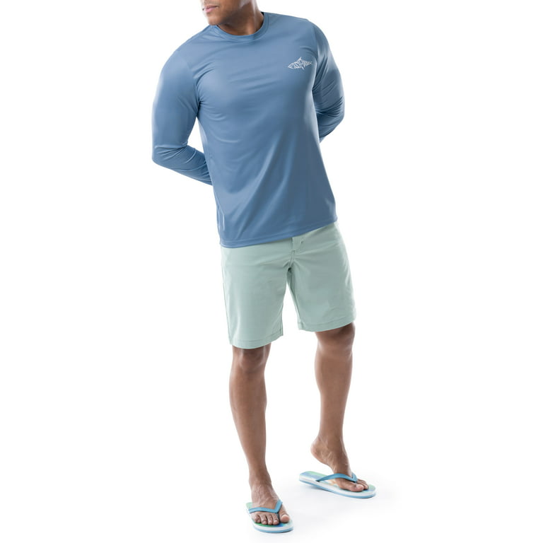 Men's Short Sleeve Fishing T-Shirts Camisa De Pesca Fishing Wear  Performance Sun Protect Quick Dry Fishing Tops Casual T-Shirt Color: 8, Size:  XL