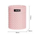 thumbnail image 2 of Humidificador portátil de vapor frío, minihumidificador de aire USB de 600 ml, diseño retro tejido con doble pulverización, luz nocturna cálida con degradado, humidificador de habitación para, 2 of 7