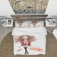 thumbnail image 2 of Designart 'Fashionable teenage girl' Glamour Duvet Cover Set, 2 of 4